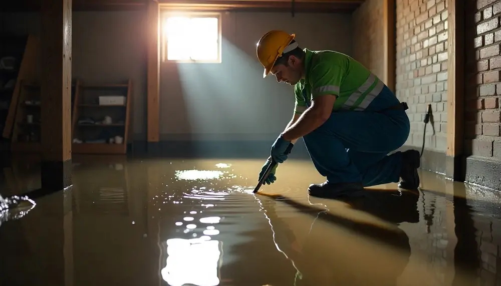 Professional water damage restoration services in New Summerfield, TX